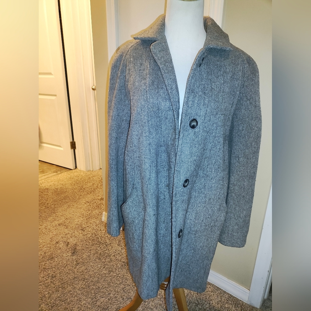 Men's Gray Wool Coat